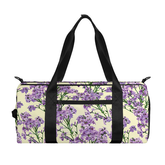 Watercolor Lavender Pattern Print Gym Bag