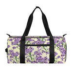 Watercolor Lavender Pattern Print Gym Bag