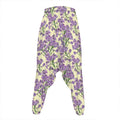 Watercolor Lavender Pattern Print Hammer Pants