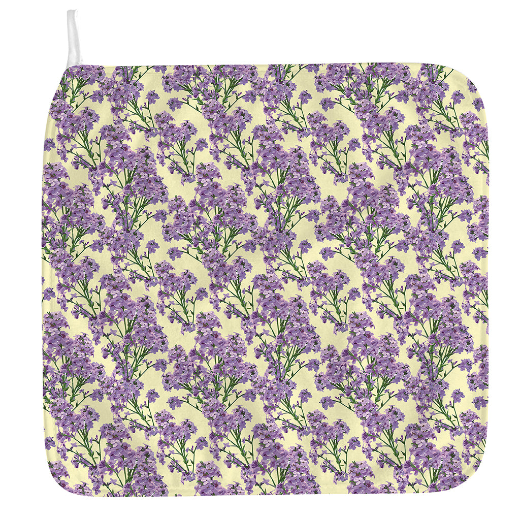 Watercolor Lavender Pattern Print Hand Towel