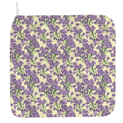 Watercolor Lavender Pattern Print Hand Towel