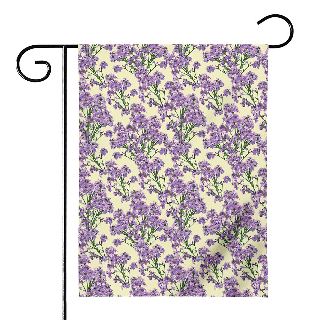 Watercolor Lavender Pattern Print House Flag