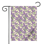 Watercolor Lavender Pattern Print House Flag