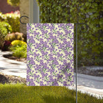 Watercolor Lavender Pattern Print House Flag