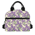 Watercolor Lavender Pattern Print Insulated Lunch Bag