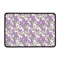 Watercolor Lavender Pattern Print Kitchen Mat