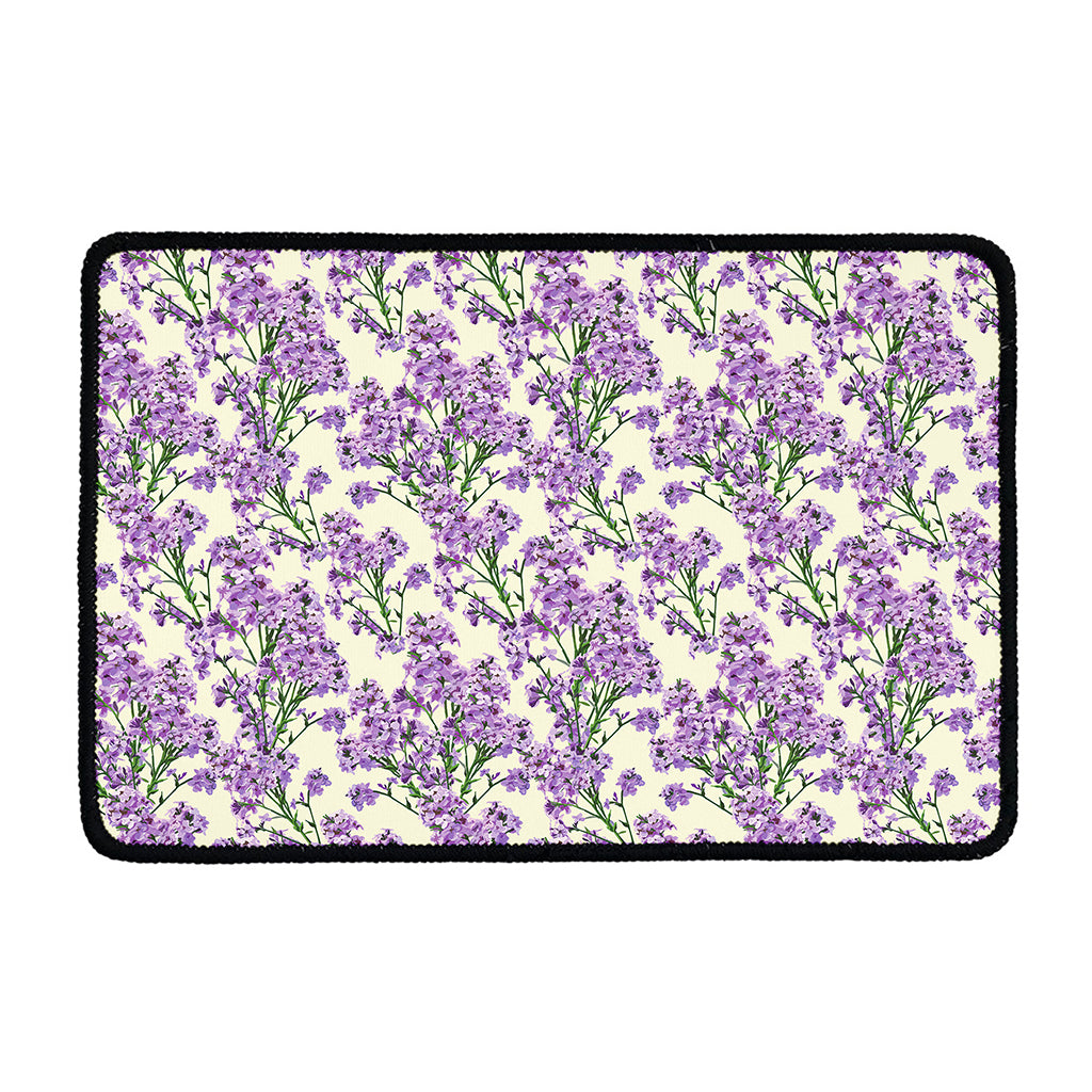 Watercolor Lavender Pattern Print Kitchen Mat