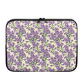 Watercolor Lavender Pattern Print Laptop Sleeve