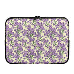 Watercolor Lavender Pattern Print Laptop Sleeve