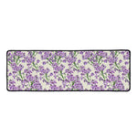 Watercolor Lavender Pattern Print Long Kitchen Mat