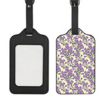 Watercolor Lavender Pattern Print Luggage Tag