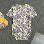 Watercolor Lavender Pattern Print Men's Bodysuit
