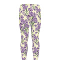 Watercolor Lavender Pattern Print Men's Leggings
