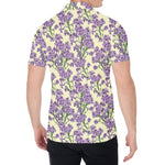 Watercolor Lavender Pattern Print Men's Shirt