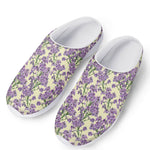 Watercolor Lavender Pattern Print Mesh Casual Shoes