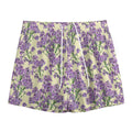 Watercolor Lavender Pattern Print Mesh Shorts
