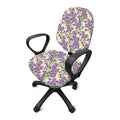 Watercolor Lavender Pattern Print Office Chair Cover