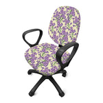 Watercolor Lavender Pattern Print Office Chair Cover