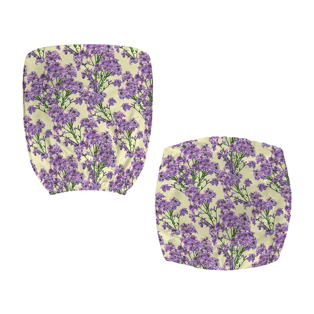 Watercolor Lavender Pattern Print Office Chair Cover