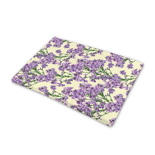 Watercolor Lavender Pattern Print Pet Cooling Mat Cover