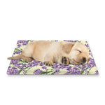 Watercolor Lavender Pattern Print Pet Cooling Mat Cover