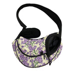 Watercolor Lavender Pattern Print Pet Sling Carrier