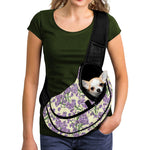 Watercolor Lavender Pattern Print Pet Sling Carrier