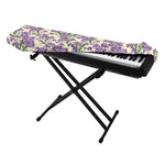 Watercolor Lavender Pattern Print Piano Keyboard Cover