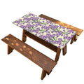Watercolor Lavender Pattern Print Picnic Table Cover
