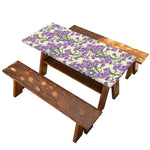 Watercolor Lavender Pattern Print Picnic Table Cover