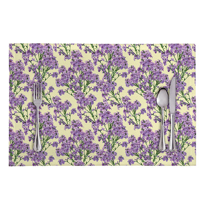 Watercolor Lavender Pattern Print Placemat