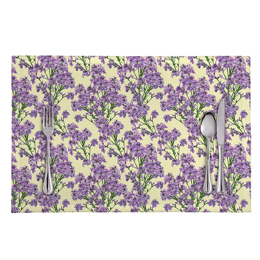 Watercolor Lavender Pattern Print Placemat