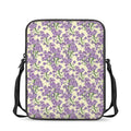 Watercolor Lavender Pattern Print Rectangular Crossbody Bag