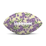 Watercolor Lavender Pattern Print Rugby Ball