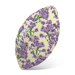 Watercolor Lavender Pattern Print Rugby Ball