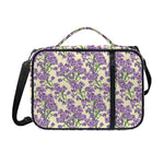 Watercolor Lavender Pattern Print Shoulder Strap Bible Bag