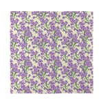 Watercolor Lavender Pattern Print Silk Bandana