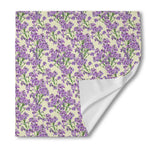 Watercolor Lavender Pattern Print Silk Bandana