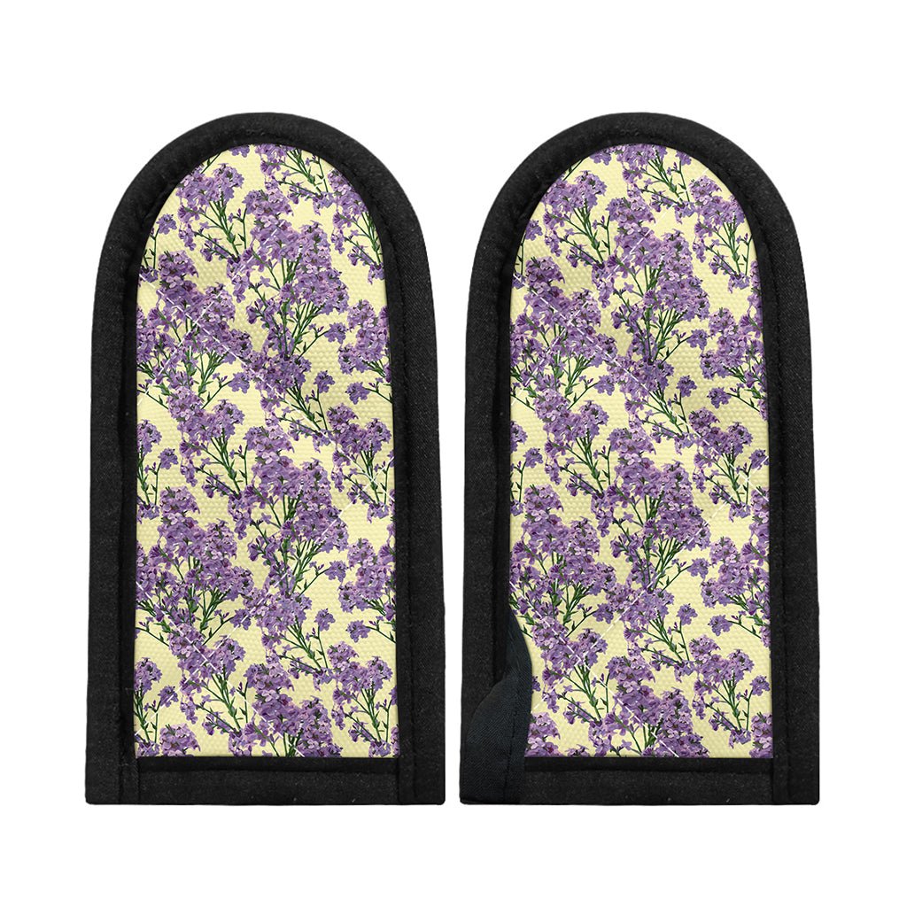 Watercolor Lavender Pattern Print Skillet Handle Cover
