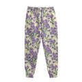 Watercolor Lavender Pattern Print Sweatpants