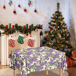 Watercolor Lavender Pattern Print Tablecloth