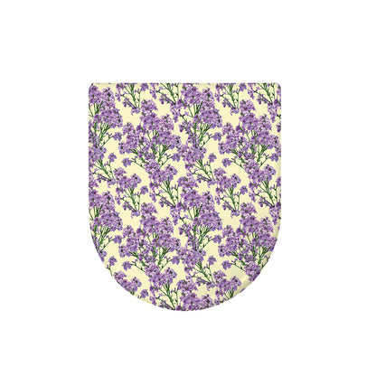 Watercolor Lavender Pattern Print Toilet Lid Cover