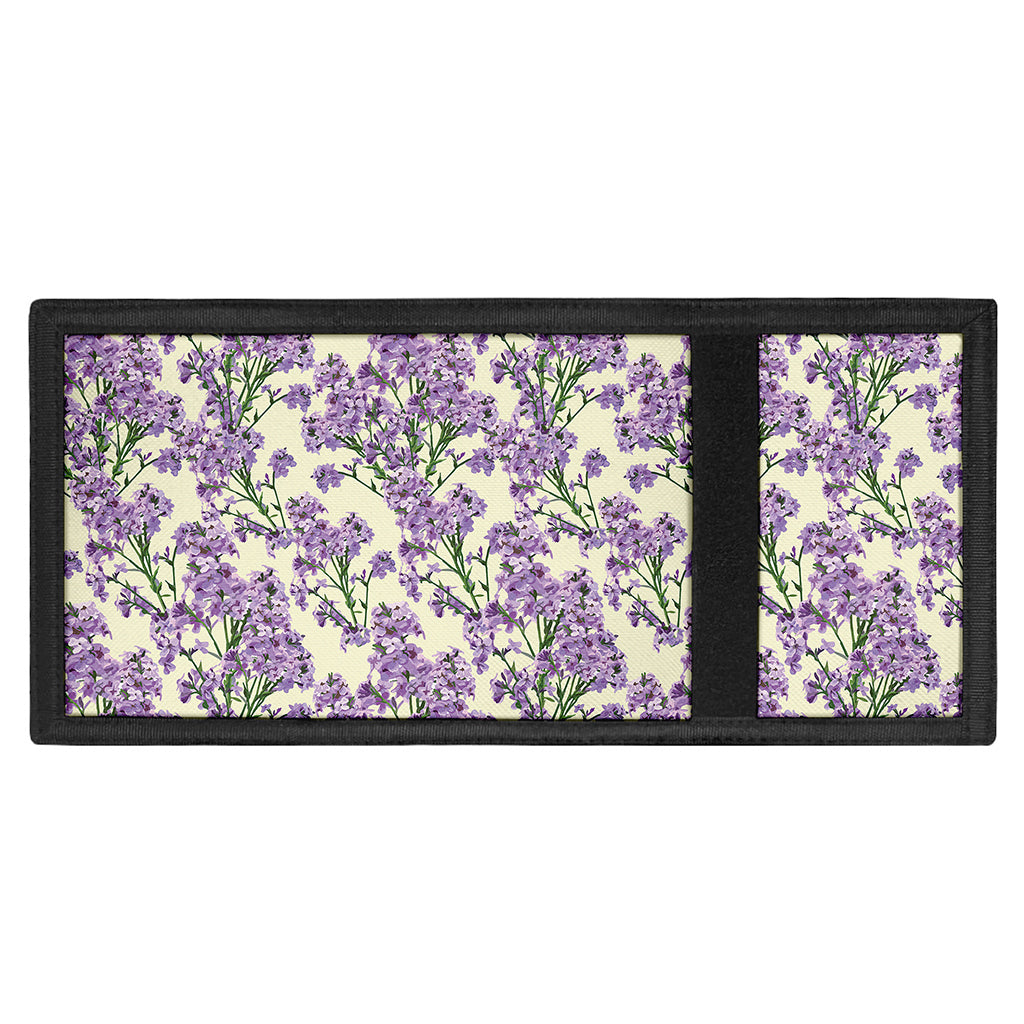 Watercolor Lavender Pattern Print Trifold Wallet