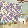 Watercolor Lavender Pattern Print Wall Sticker