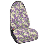 Watercolor Lavender Pattern Print Waterproof Car Seat Cover