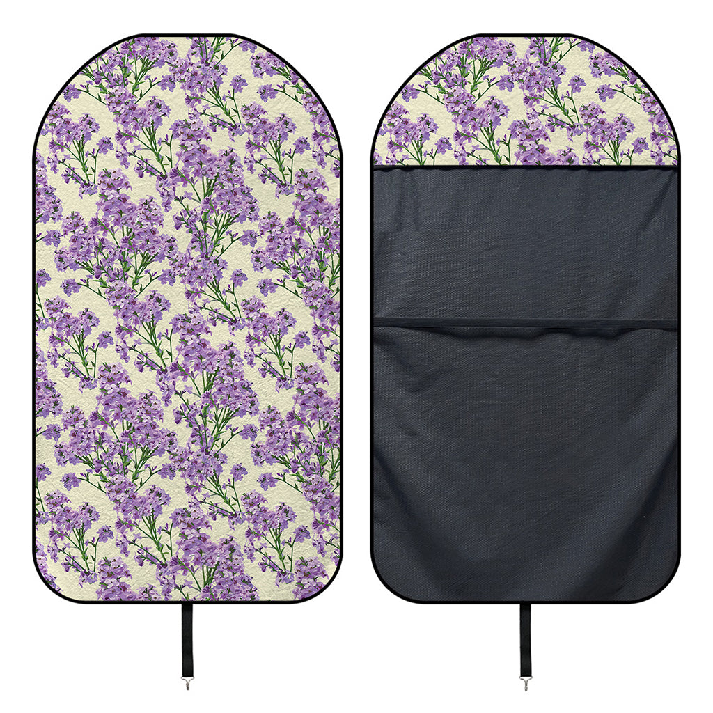 Watercolor Lavender Pattern Print Waterproof Car Seat Cover
