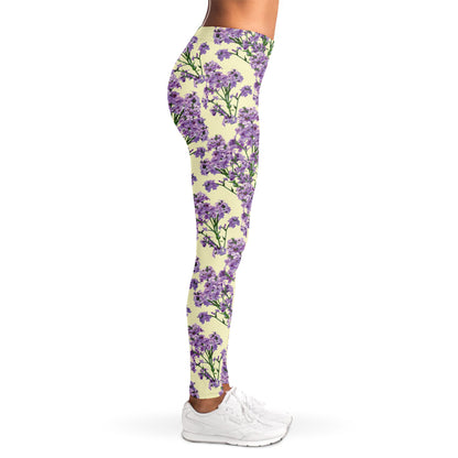 Watercolor Lavender Pattern Print Women's Leggings