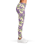Watercolor Lavender Pattern Print Women's Leggings