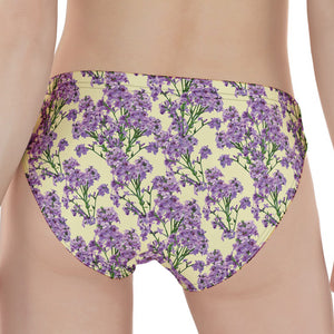 Watercolor Lavender Pattern Print Women's Panties