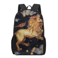 Watercolor Leo Zodiac Sign Print 17 Inch Backpack